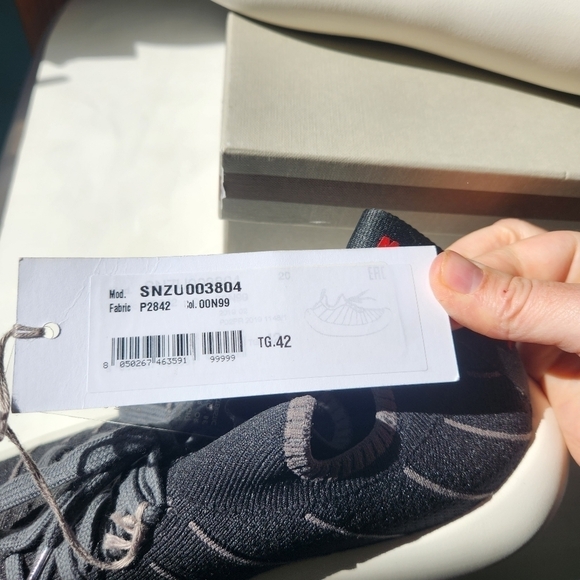 𝅺MARNI Black Banana lace up sneakers size 9(42) BNWT - Picture 5 of 9